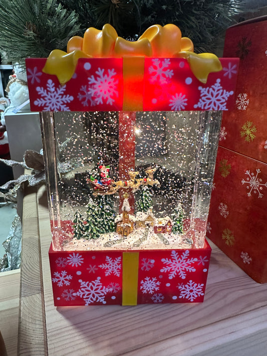 Present Glitter Globe