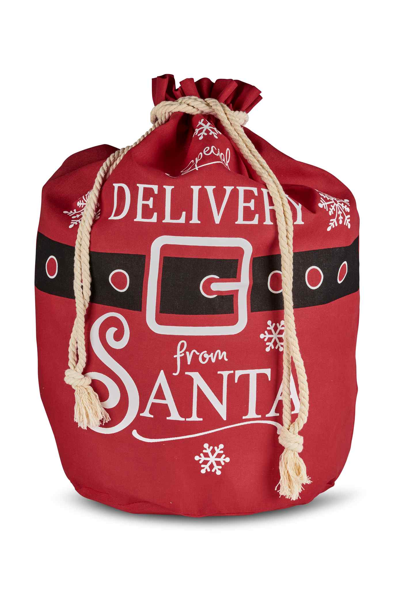 Santa Sack- Red Hessian