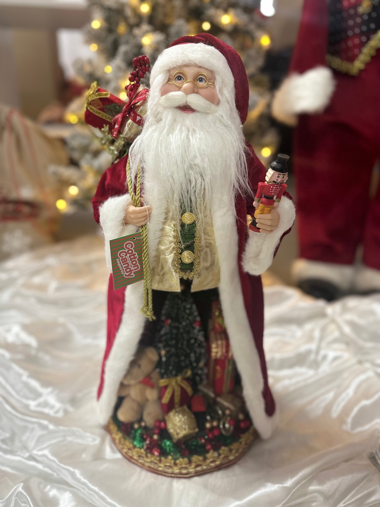 Santa with Christmas Scene