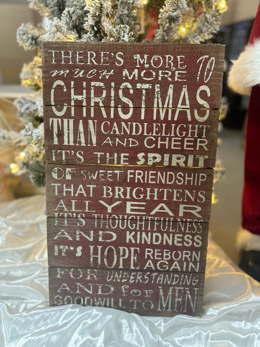 More to Christmas Sign