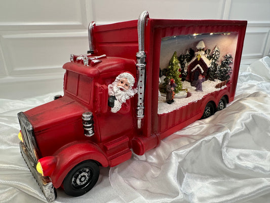 Truck with Santa, scene and lights