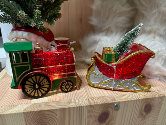 Train & Sleigh Set