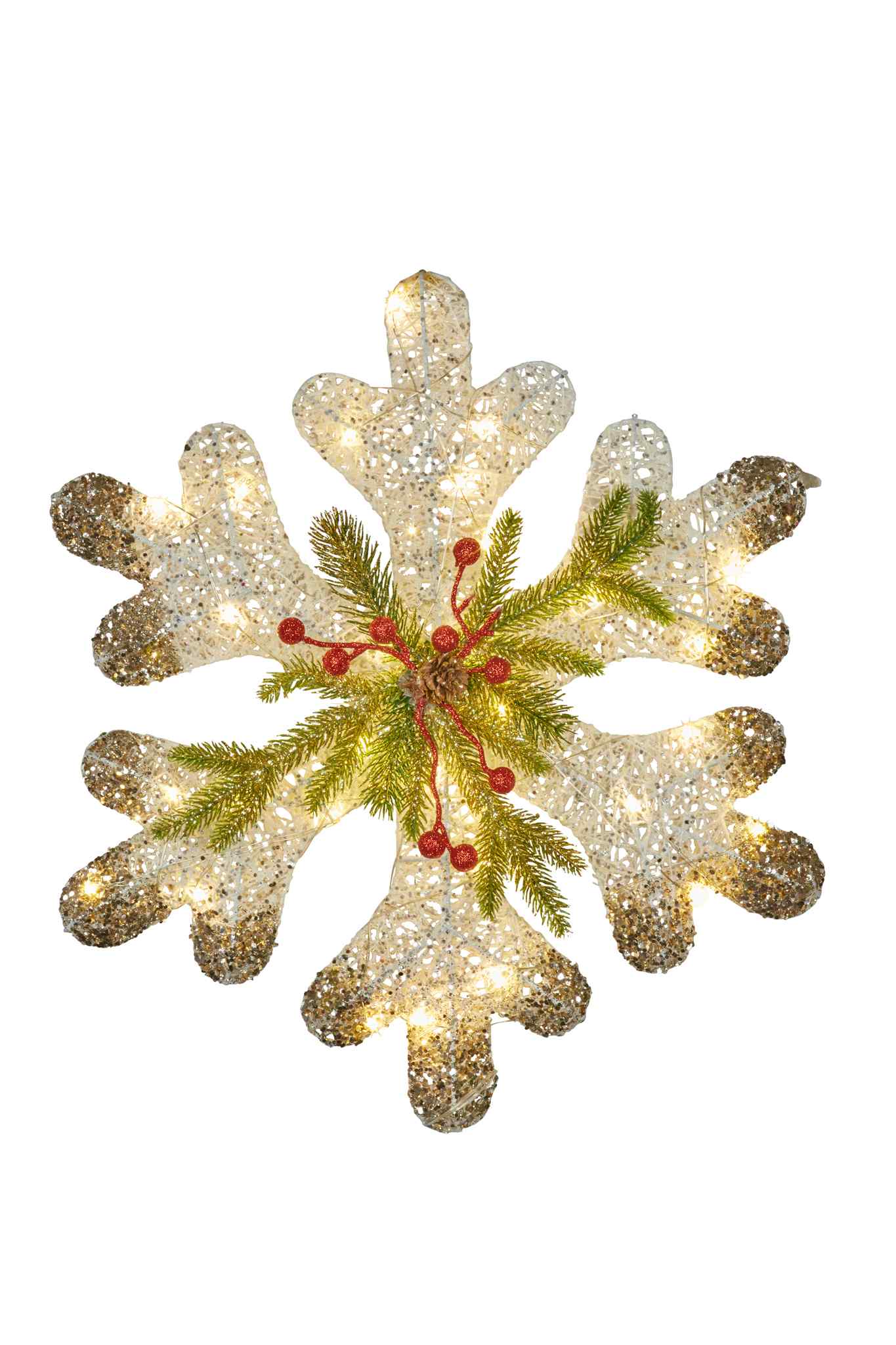 Christmas Snowflake with Lights